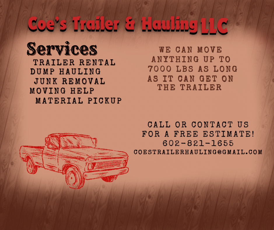 Coes trailer & hauling logo