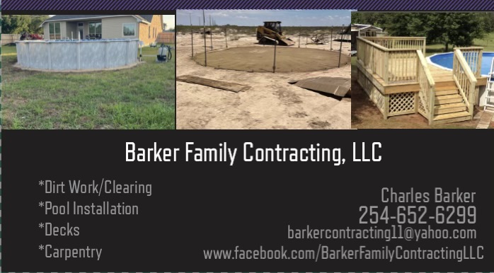 Barker family contracting logo