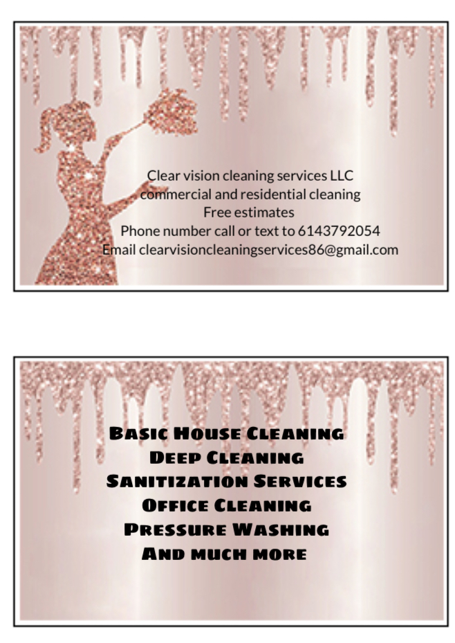 Clear vision cleaning services LLC logo