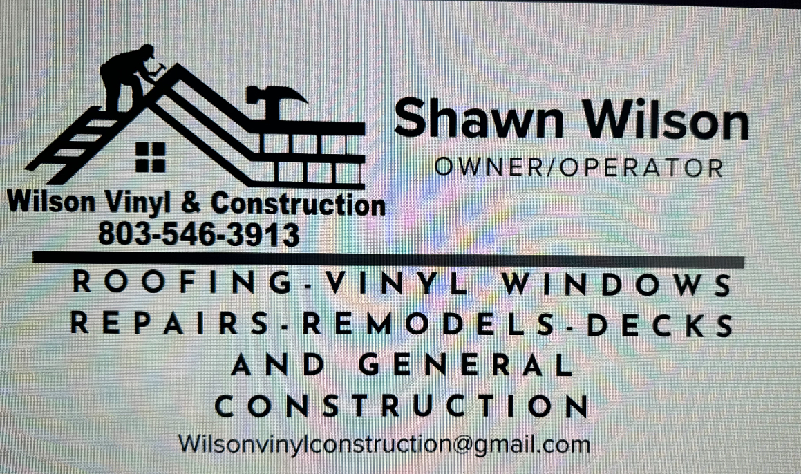 Wilson vinyl and construction logo