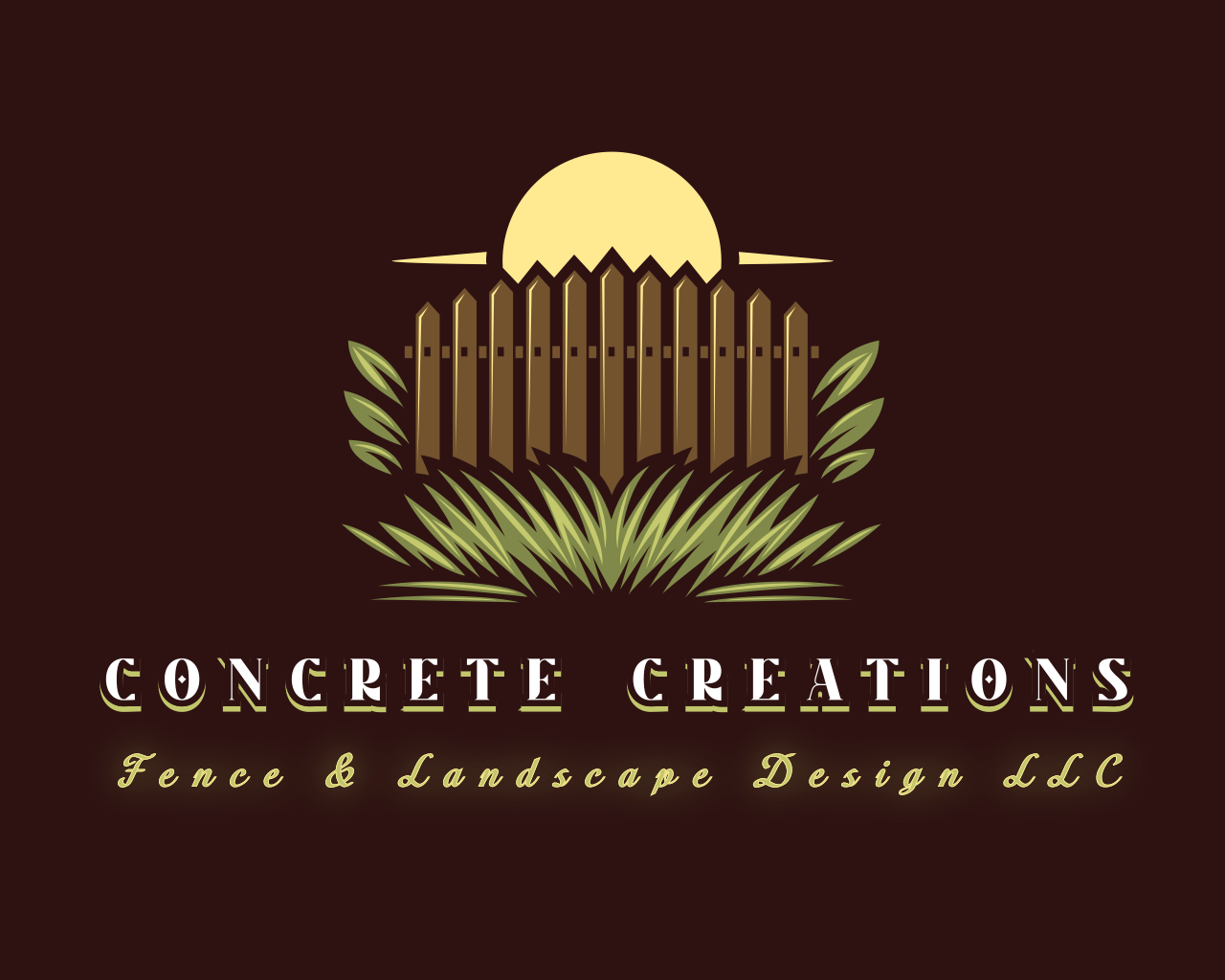 Concrete Creations Fence & Landscape Design logo