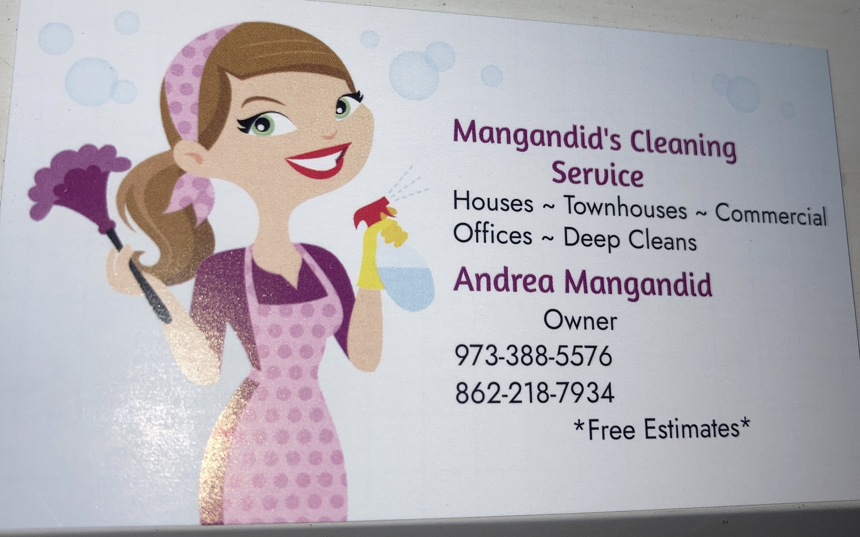 Mangandid cleaning service logo