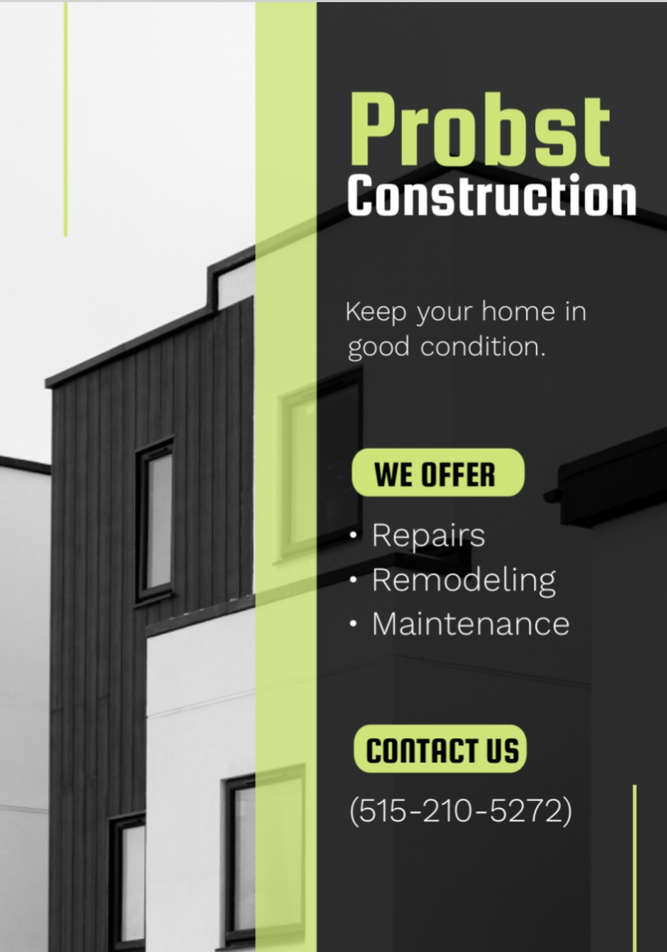 Probst construction logo
