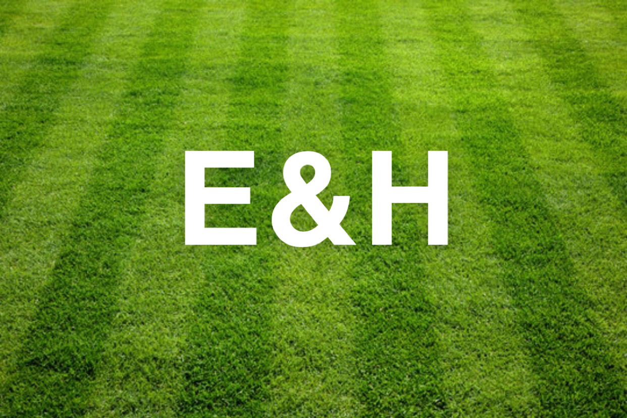e and h lawn logo