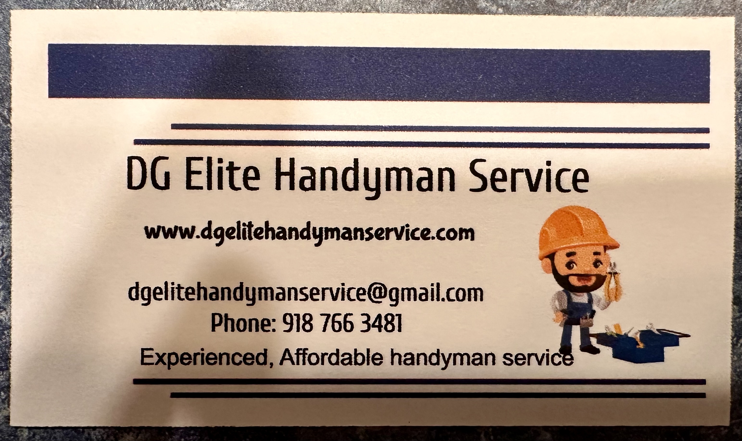 DG Elite Handyman Service logo