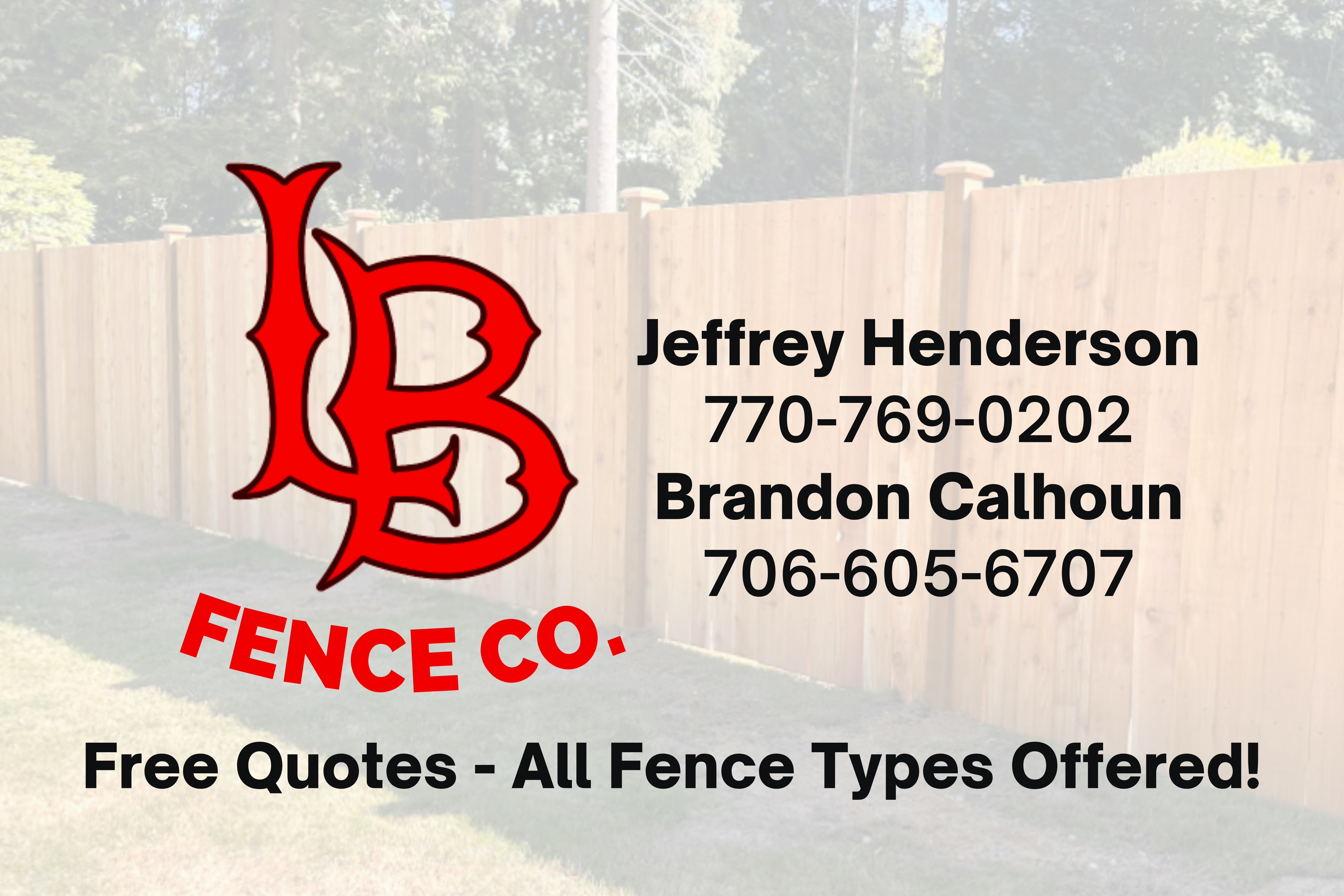 L&B Fence logo