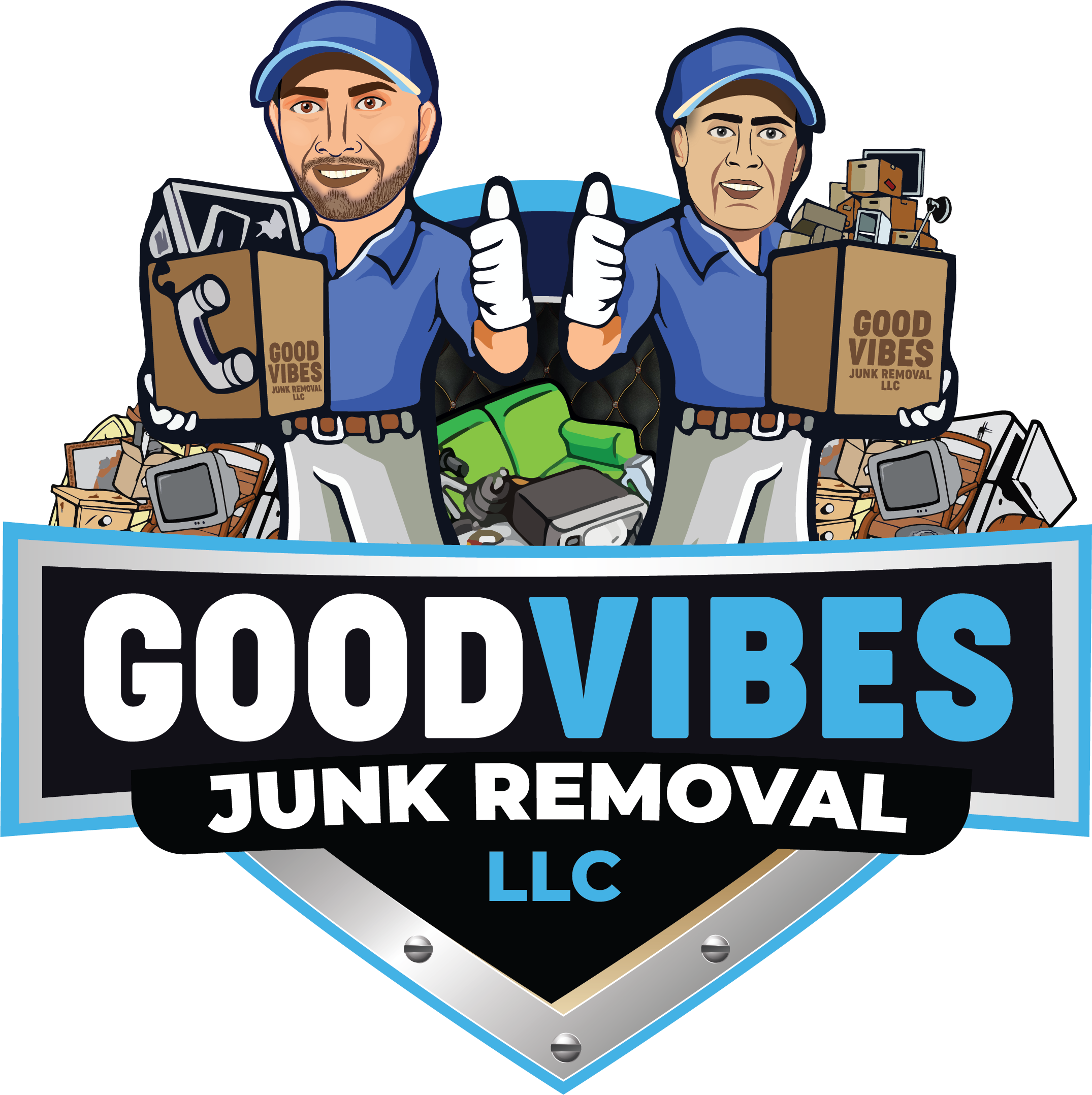 Good Vibes Junk Removal logo