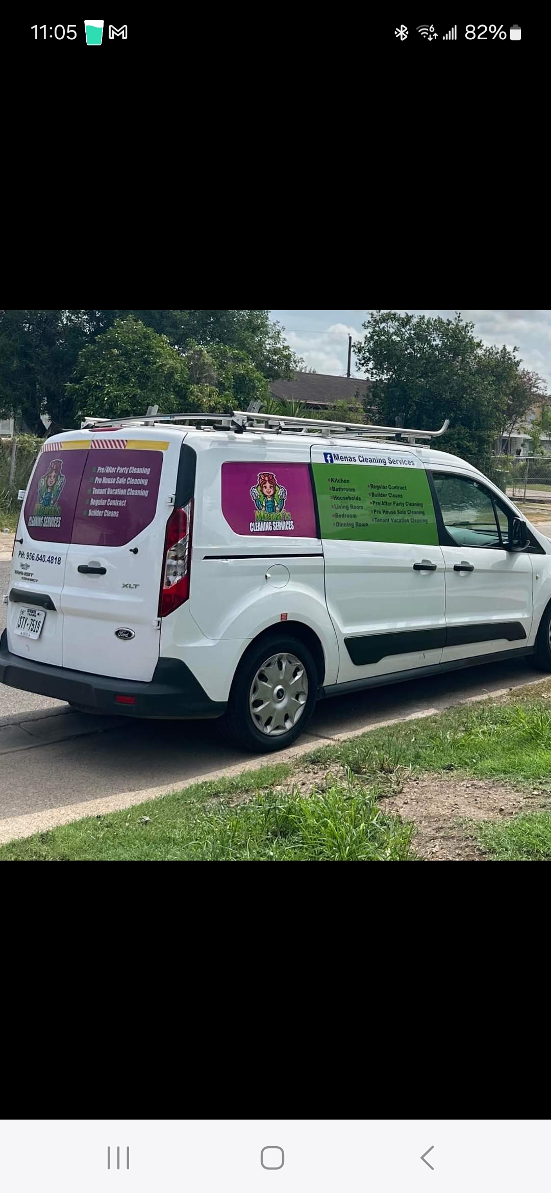 Mena"s cleaning service logo