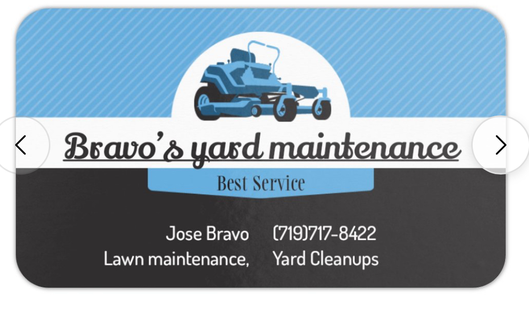 Logo for Bravo's Yard Work