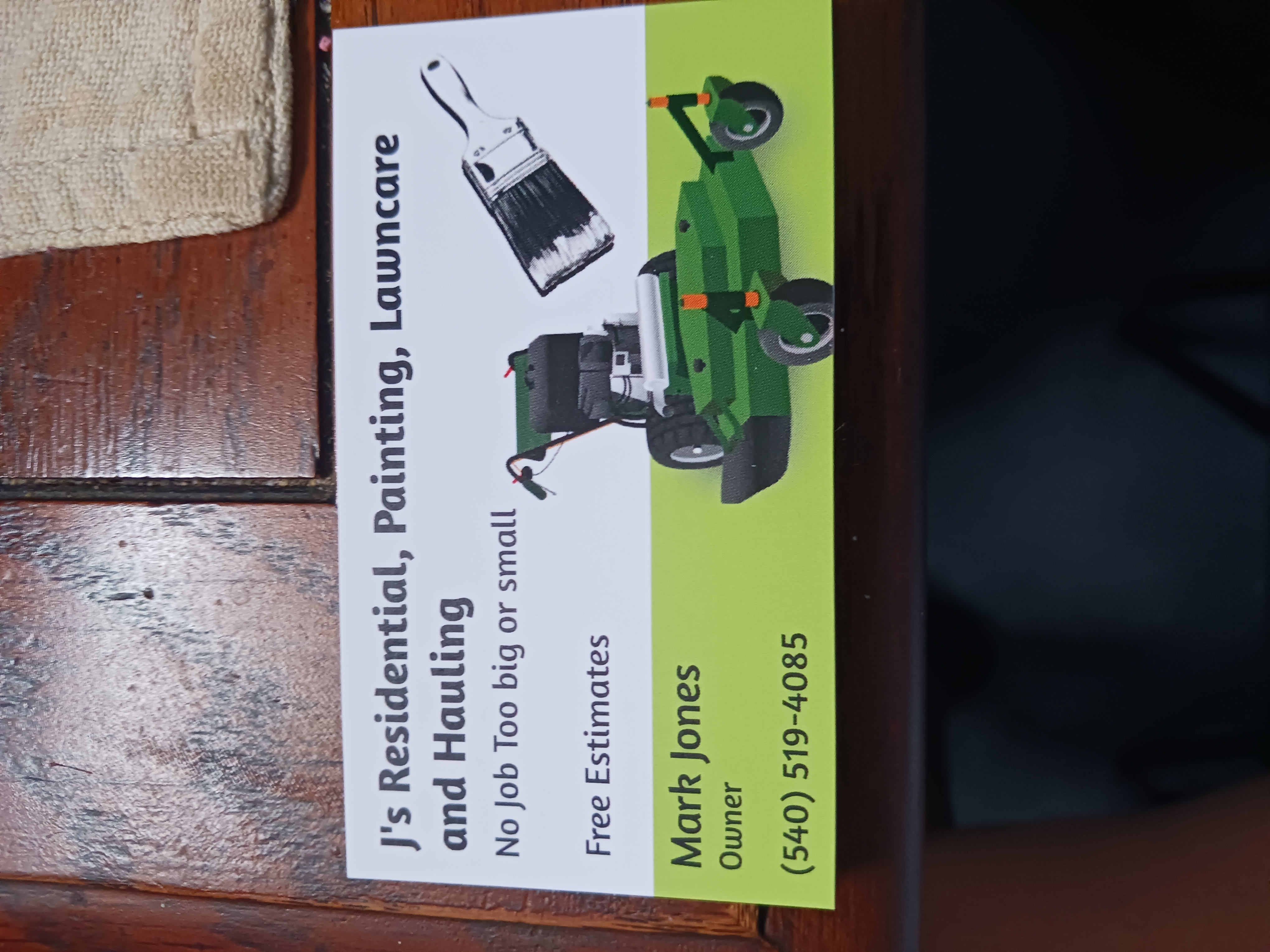 J's Residential Painting  and lawncare logo