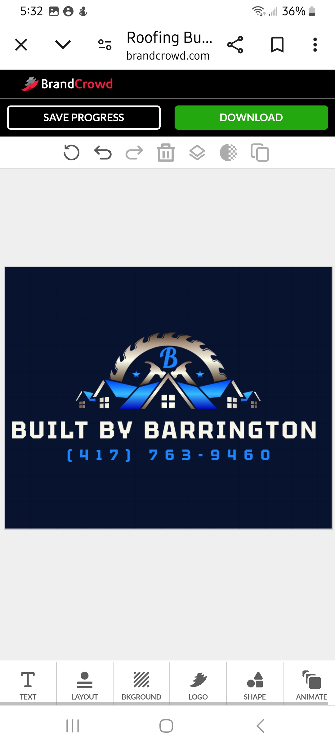 BUILT BY BARRINGTON logo