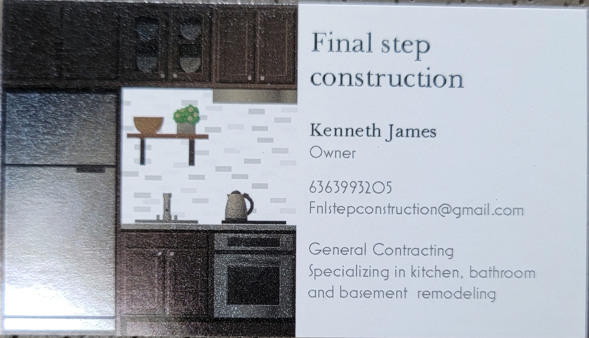 Final step construction logo