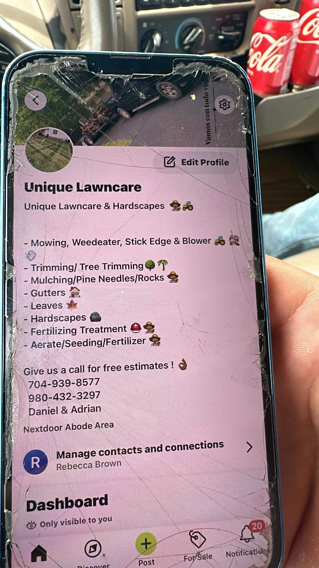 Unique Lawncare logo
