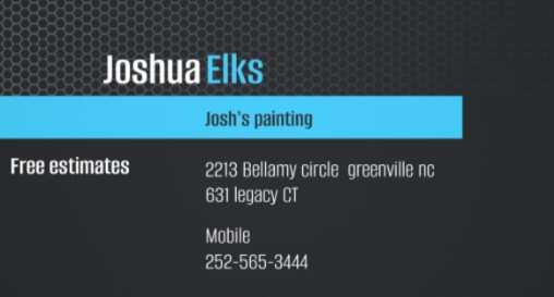 Josh's painting logo