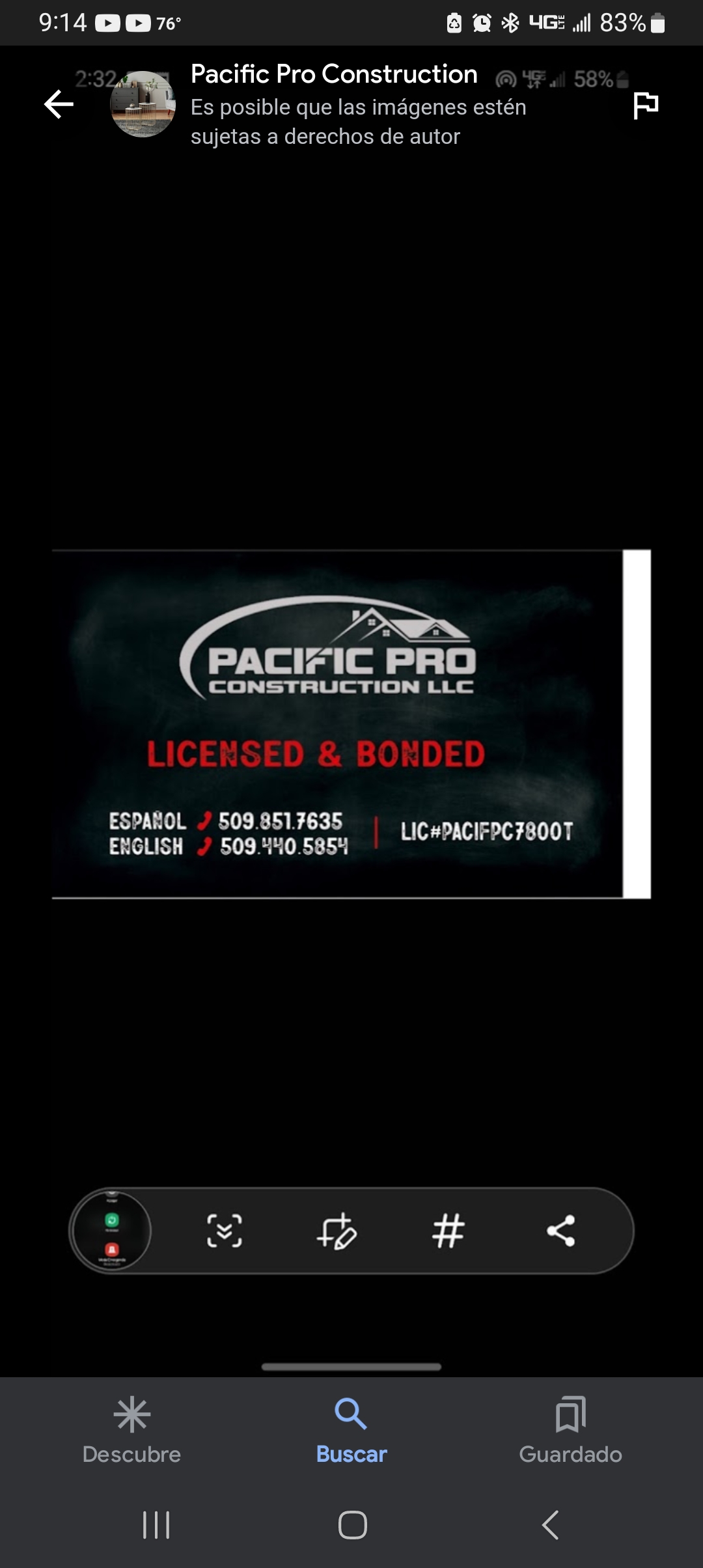 Pacific pro constructionllc logo