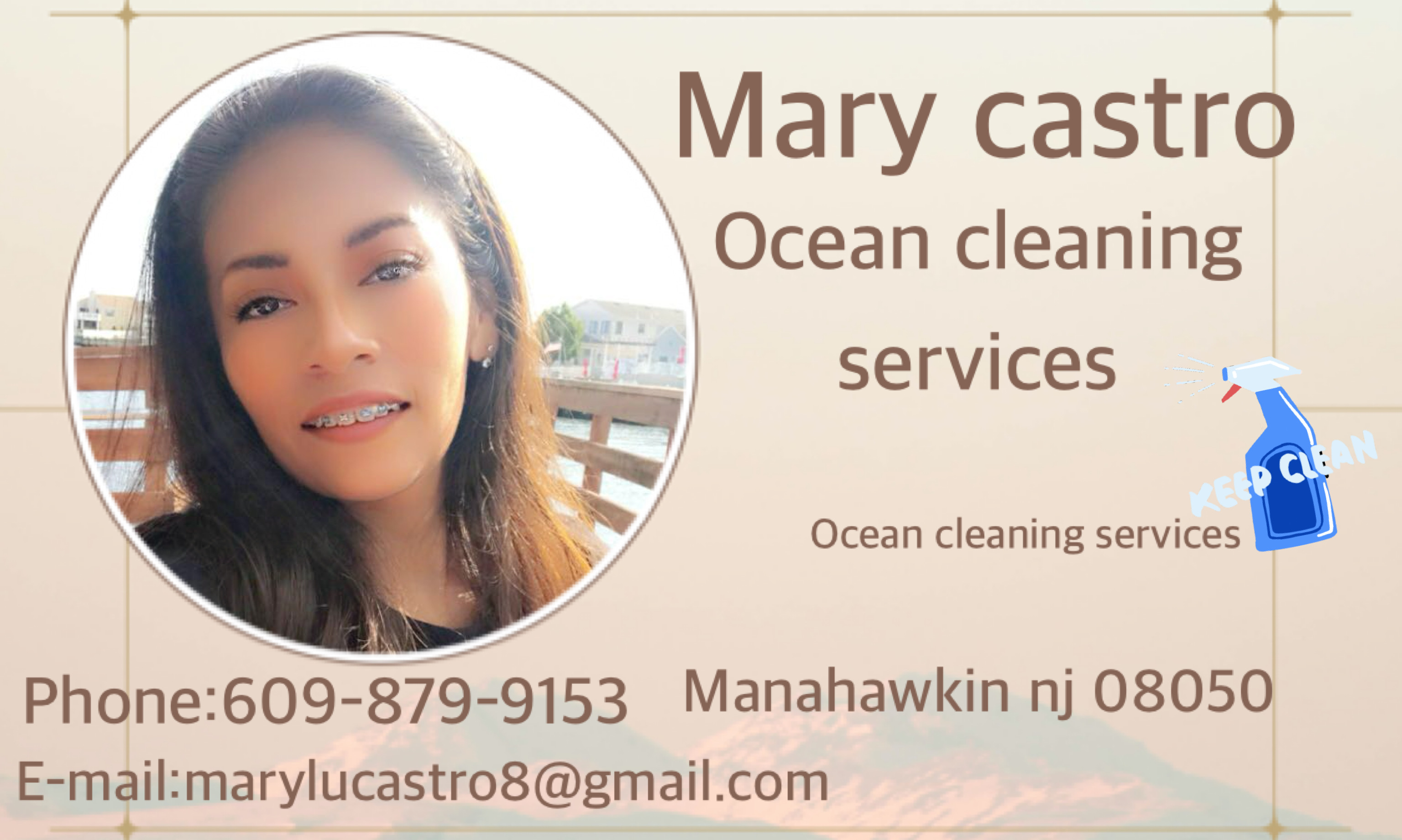 Ocean cleaning services logo