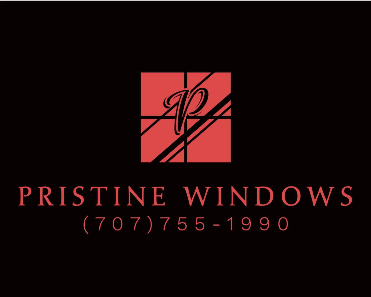 Prestine Windows. logo