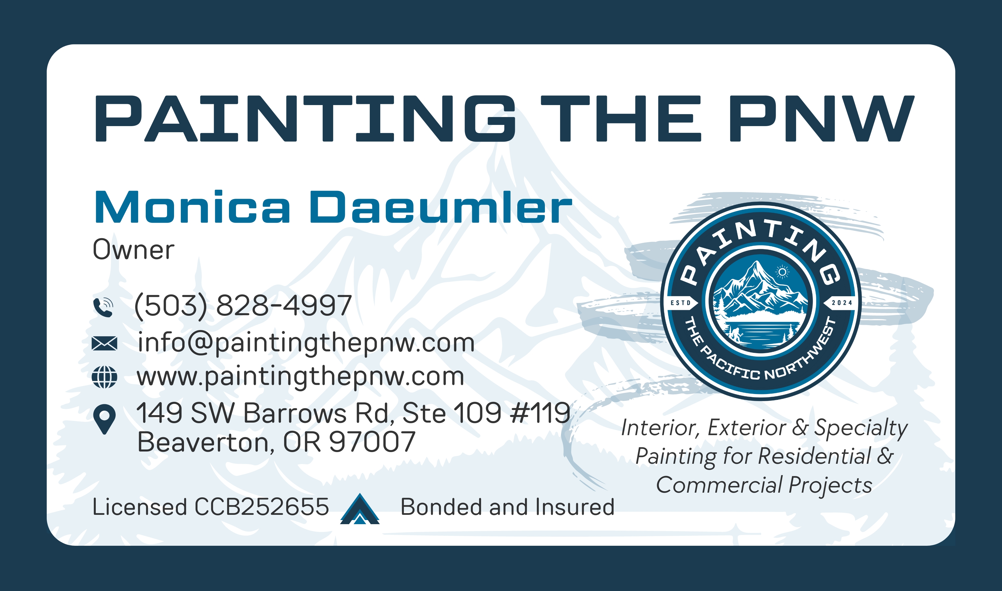 Painting the PNW logo