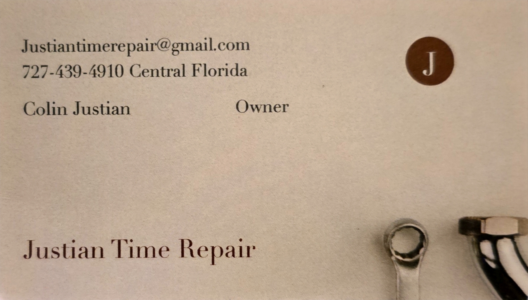 Justian Time Repair LLC logo