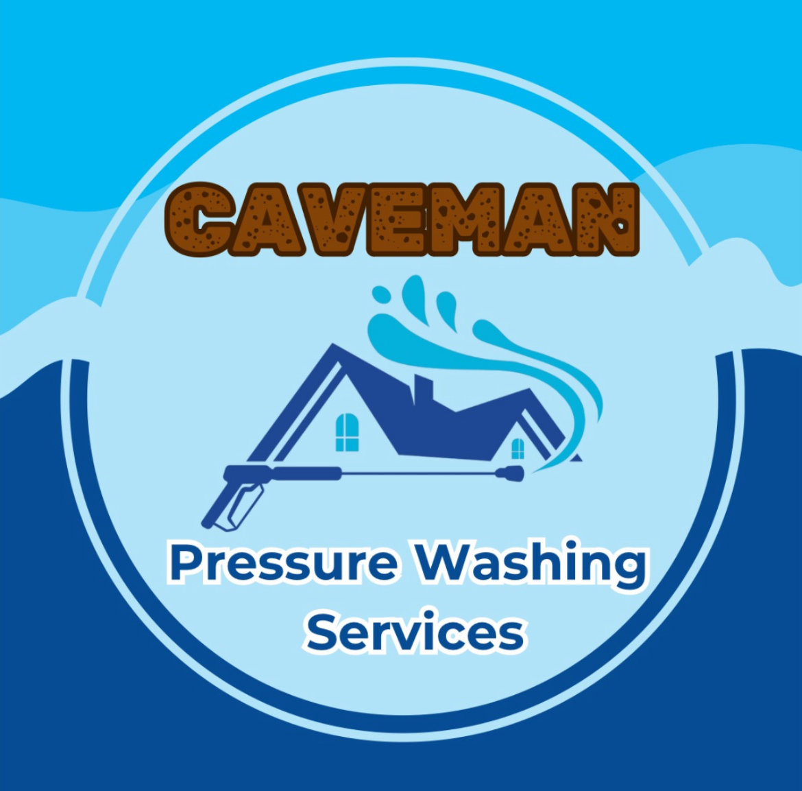 Caveman pressure washing services logo