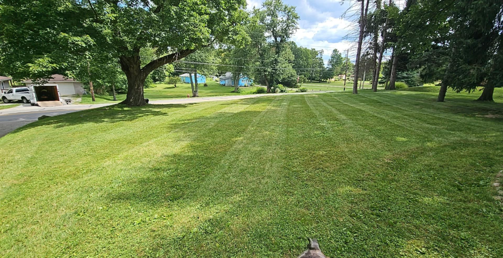 Shavers lawn care and landscaping logo