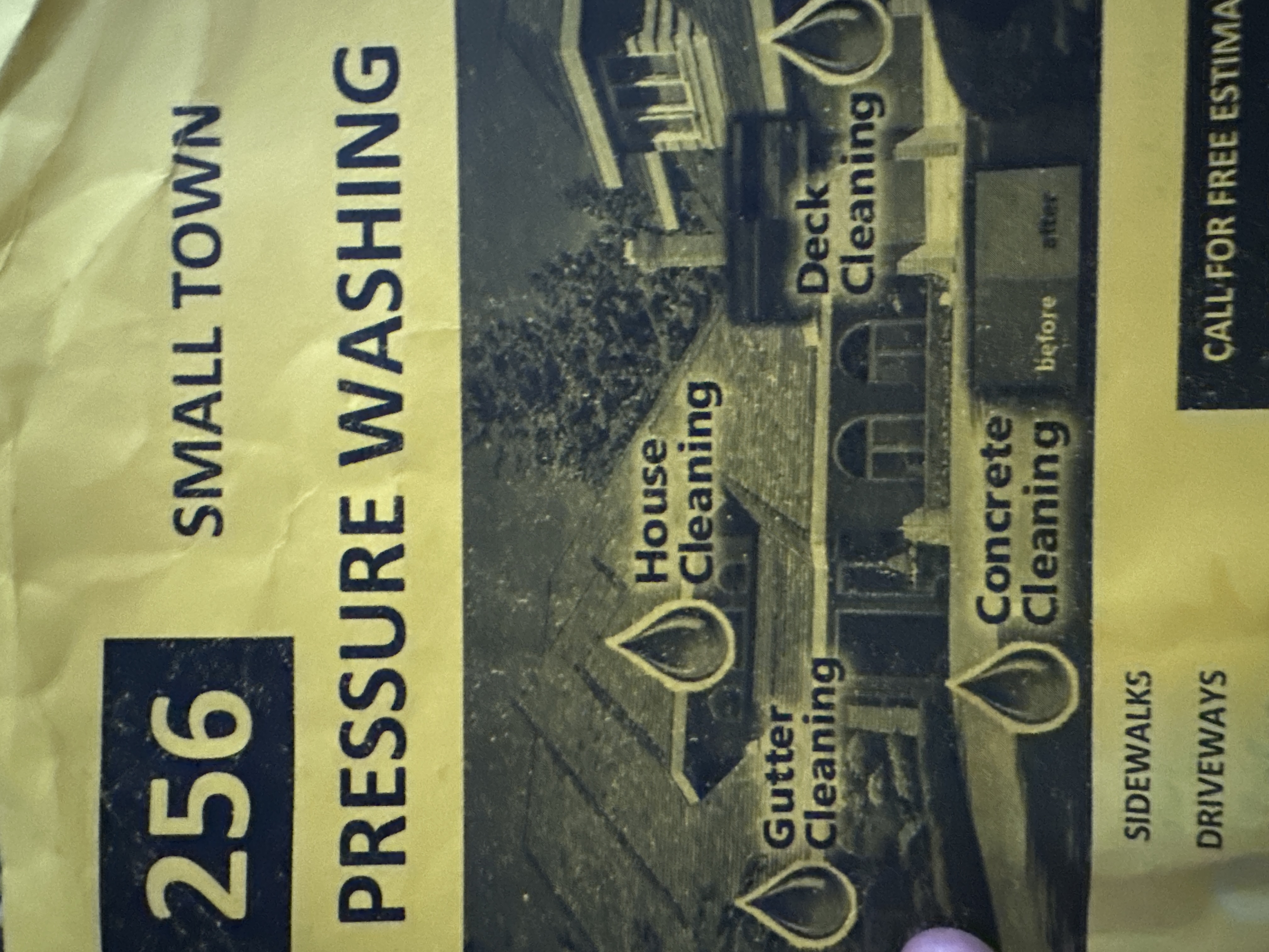 256 pressure washing logo