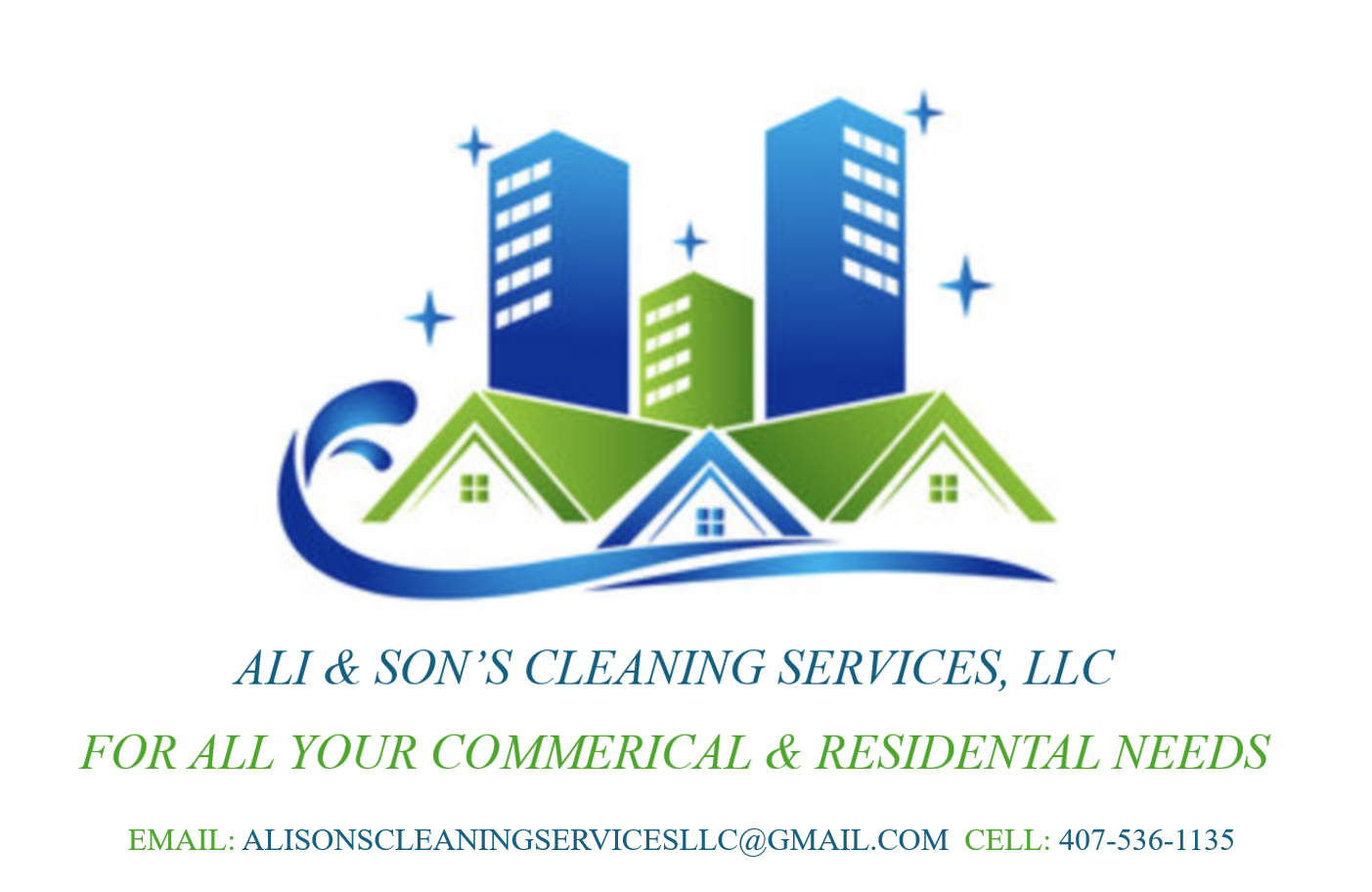 Ali & sons cleaning services logo