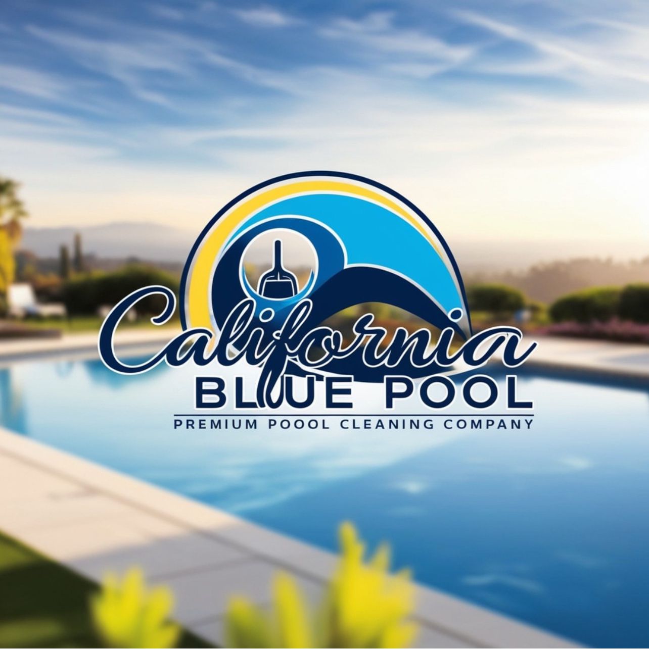 california blue pool logo