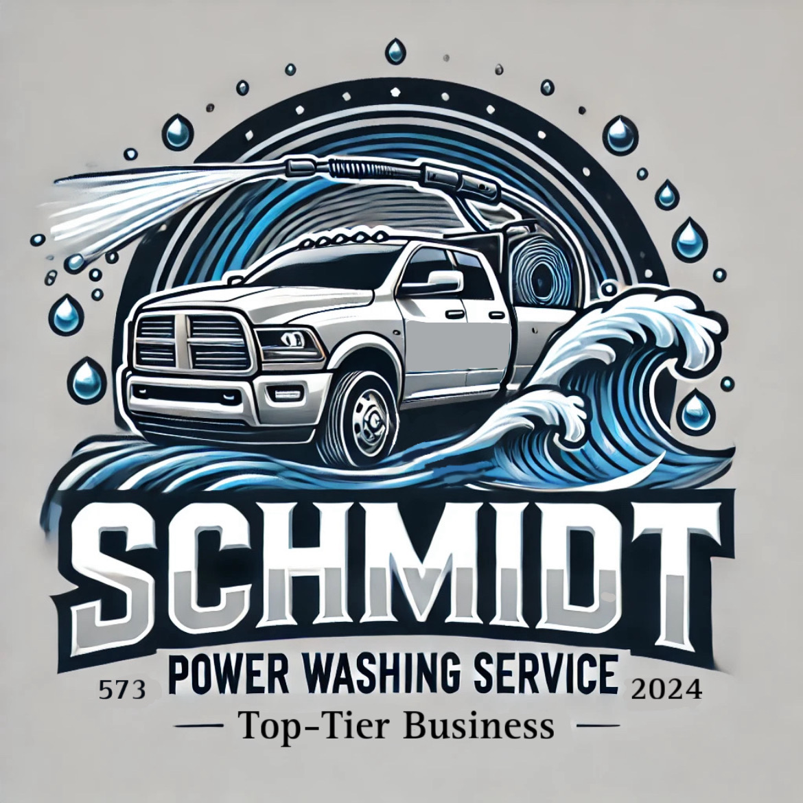 Schmidt power washing service logo