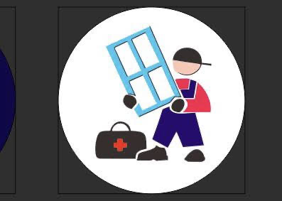 Window service logo