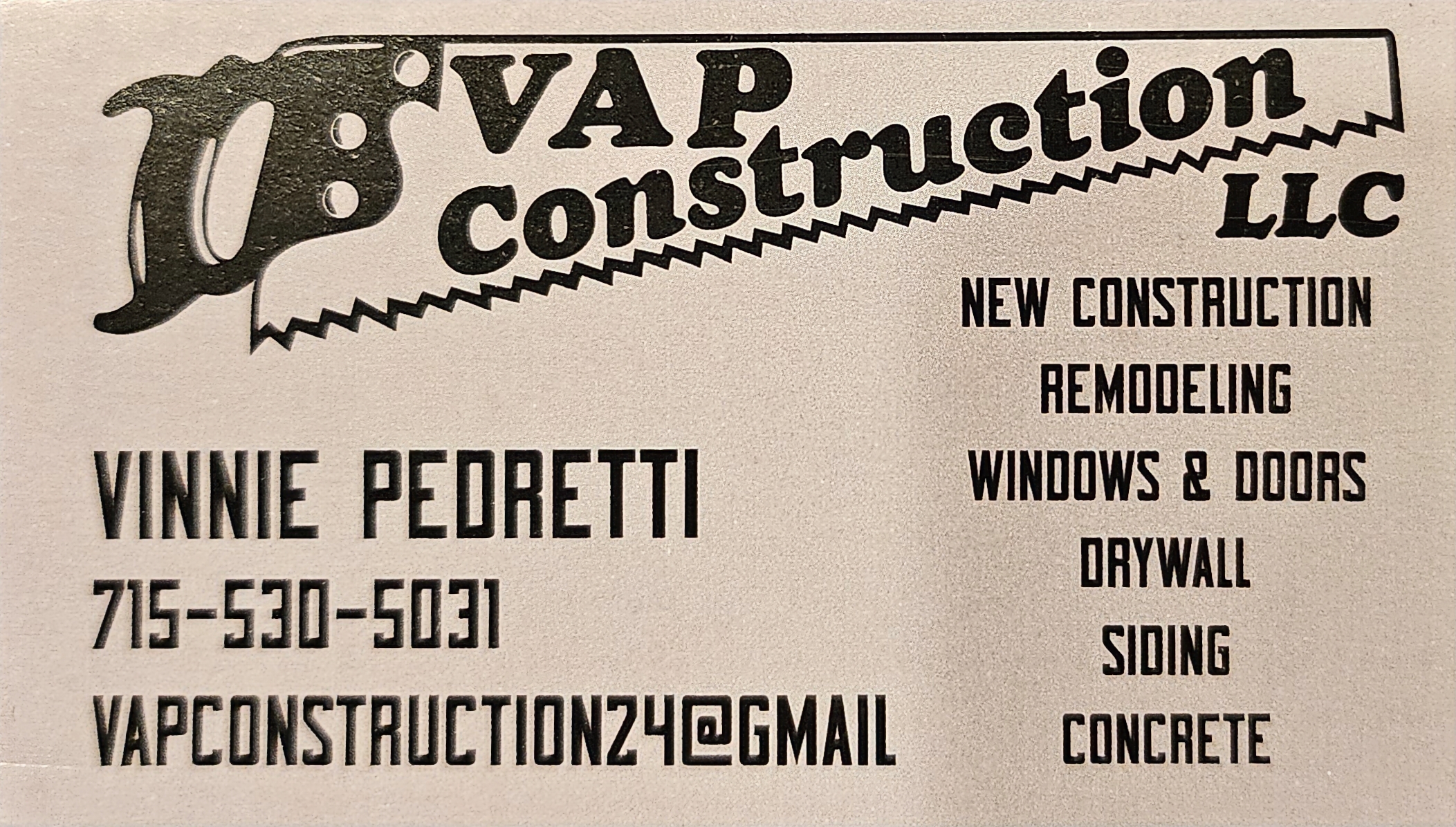 VAP Construction logo