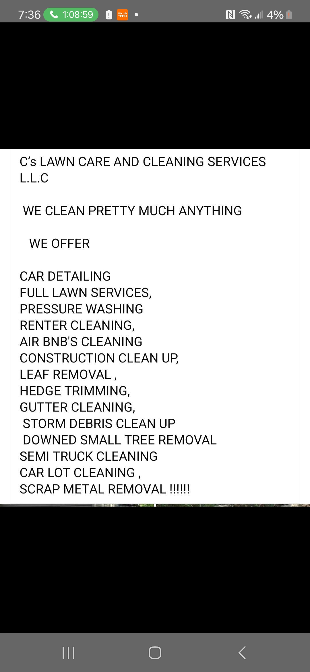 C'S LAWN CARE AND CLEANING SERVICES L.L.C logo