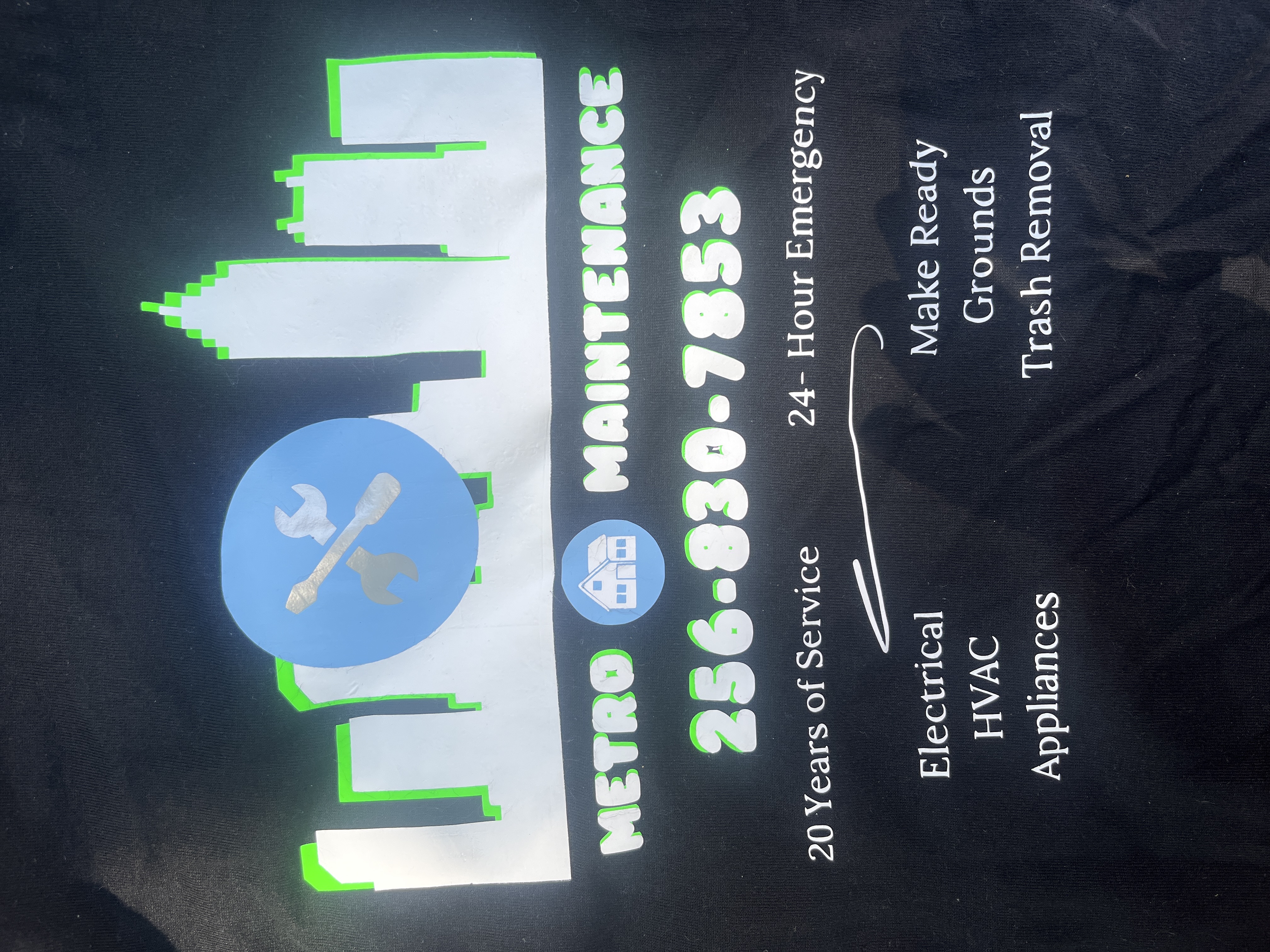 Metro maintenance cleanup crew logo