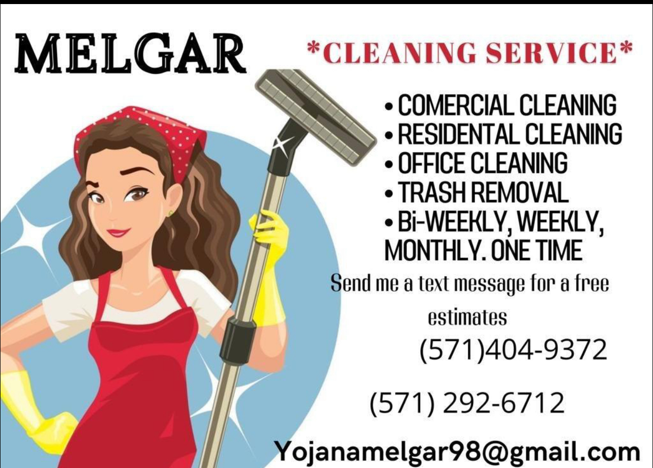 Melgar cleaning service logo