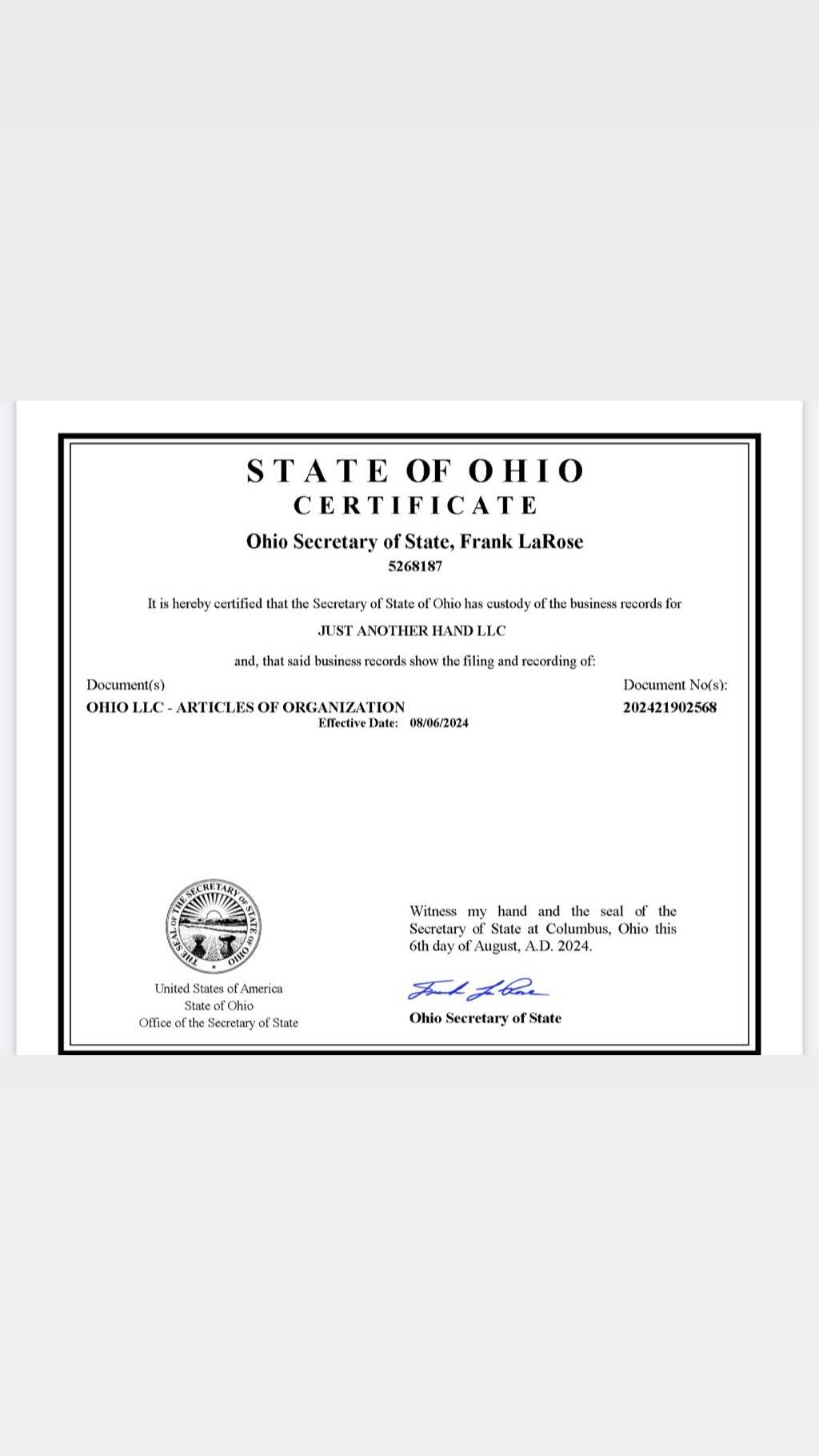 Avatar for Just Another Hand LLC