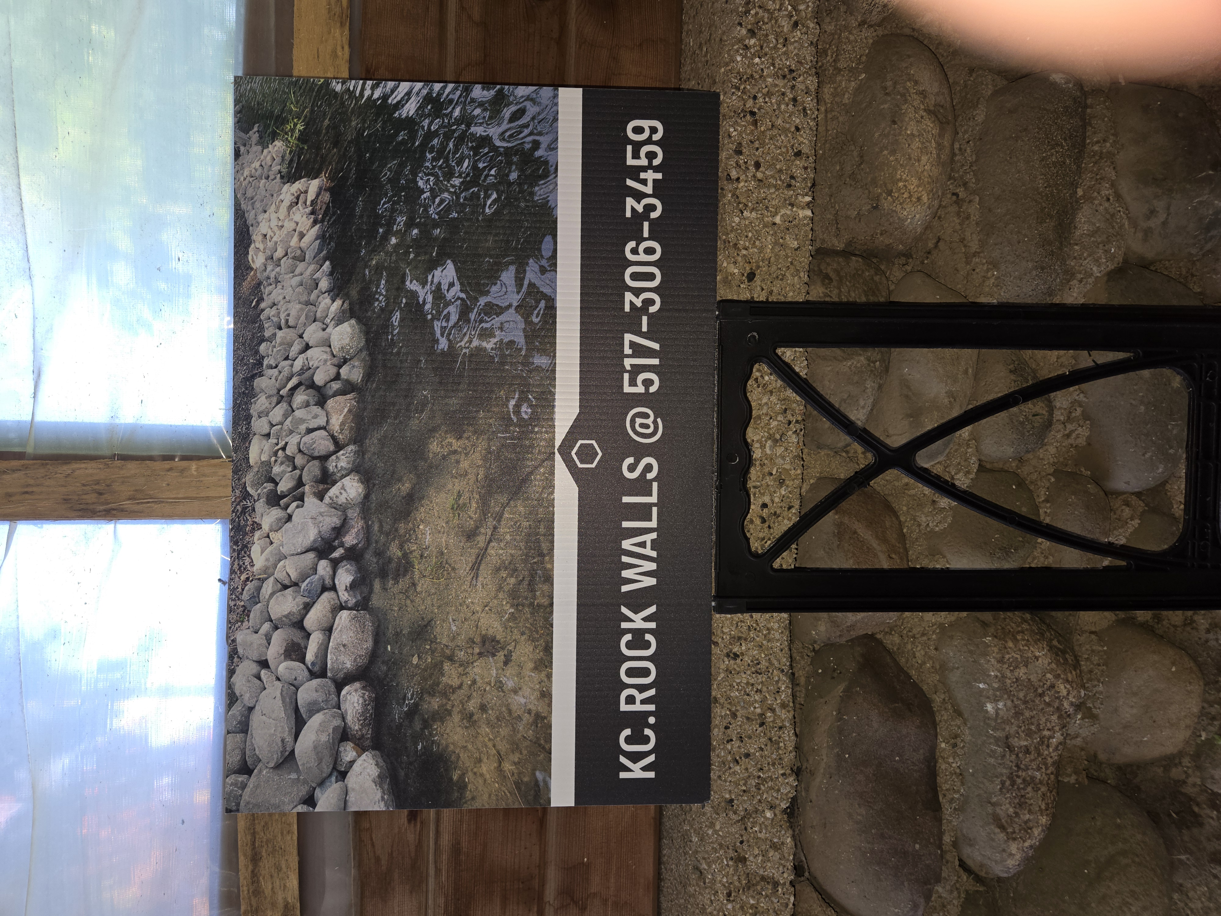 K & C ROCK SEA WALLS logo