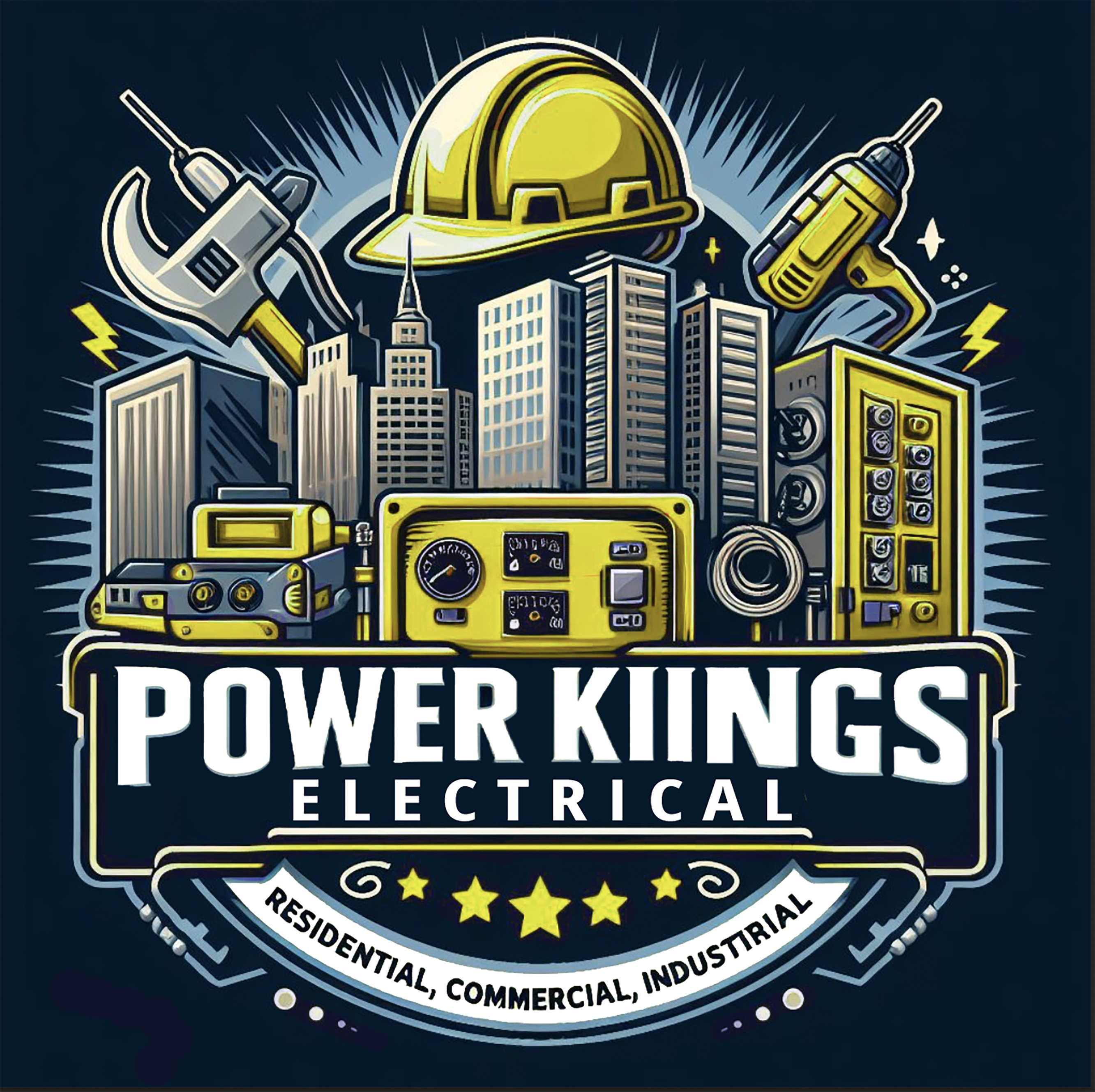 POWERkIINGS ELECTRICAL logo
