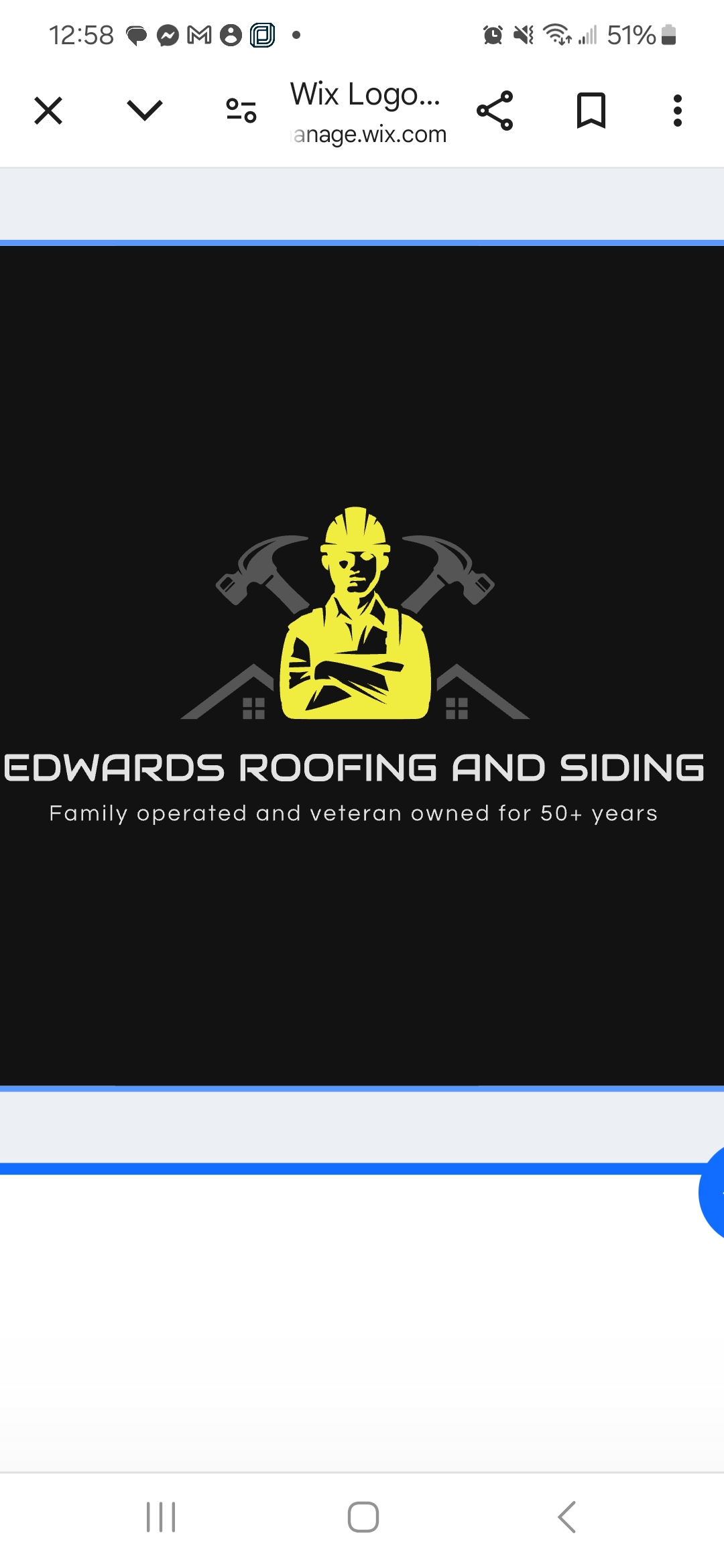 Edwards Roofing and siding logo