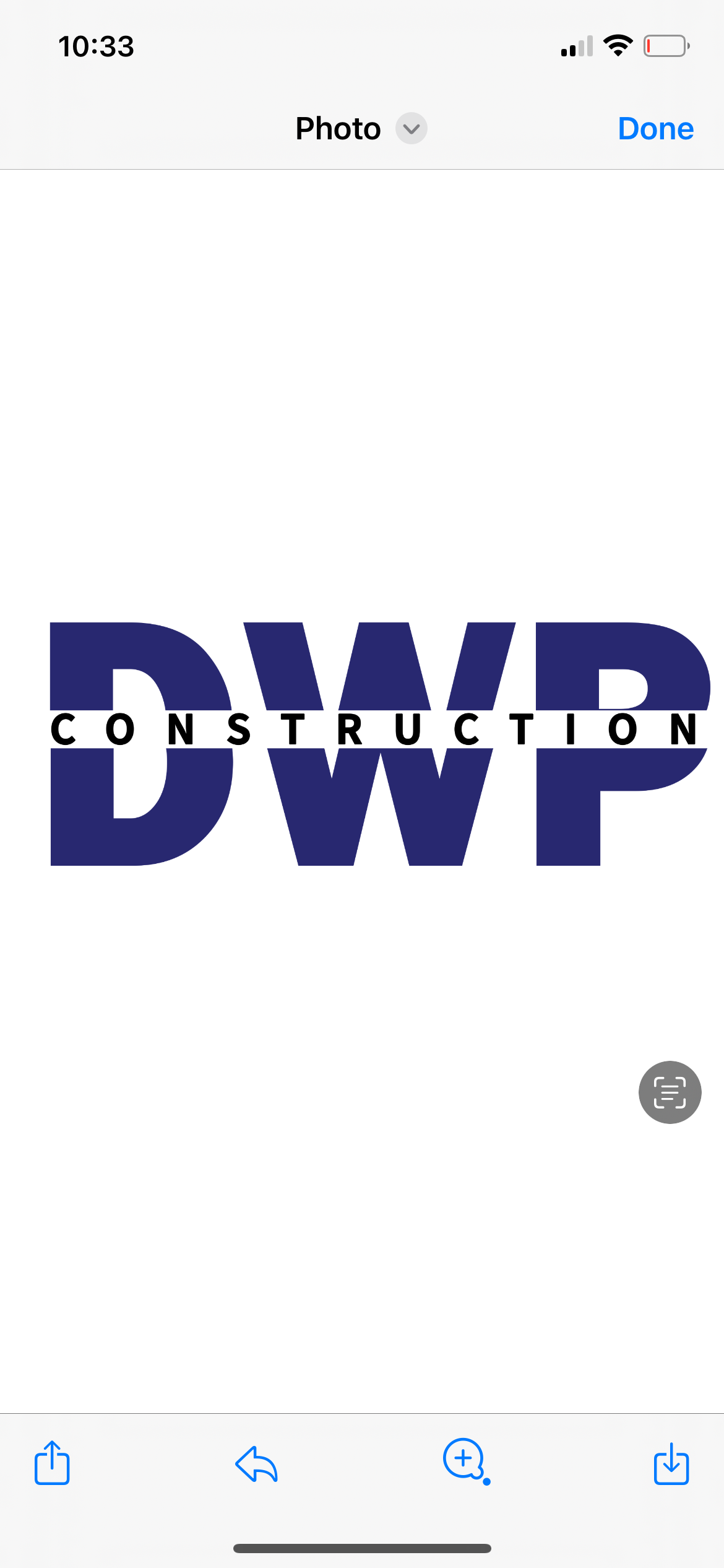 DWP construction logo