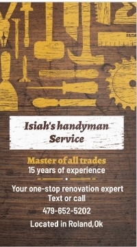 Isiah's handyman service logo