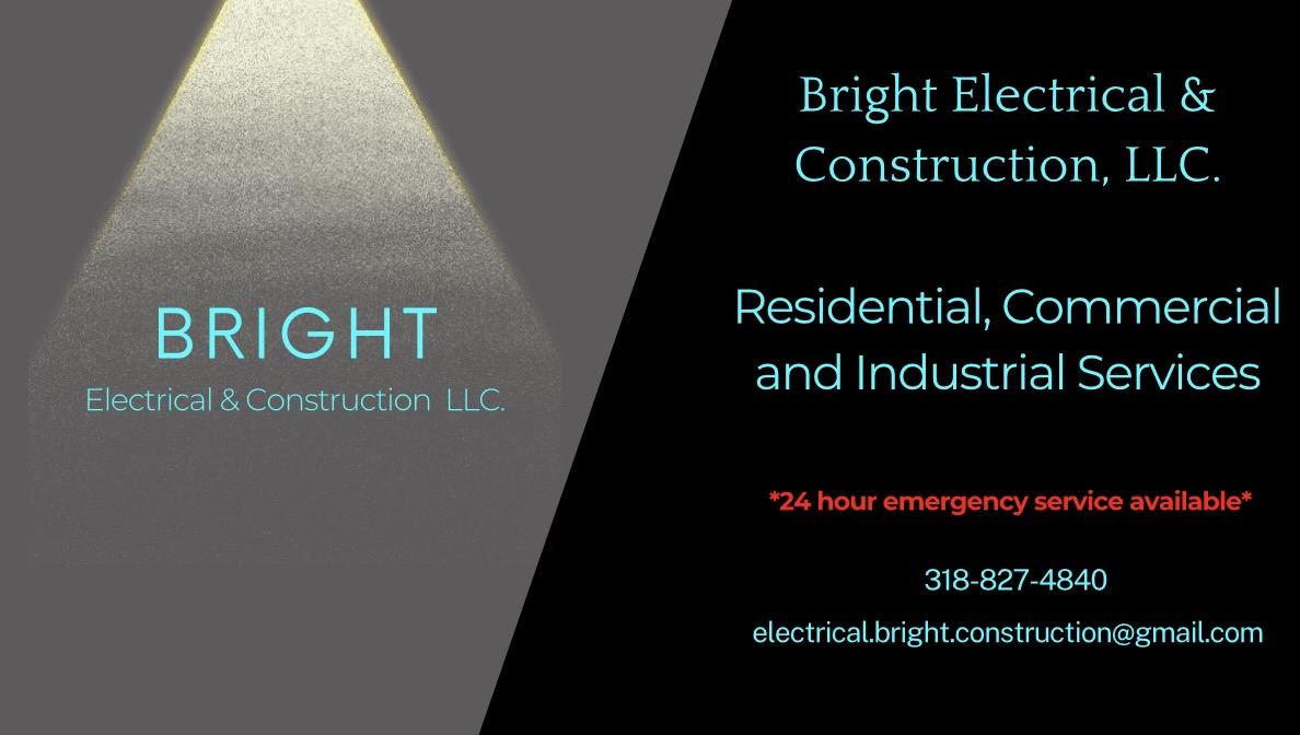 Bright electrical and construction logo