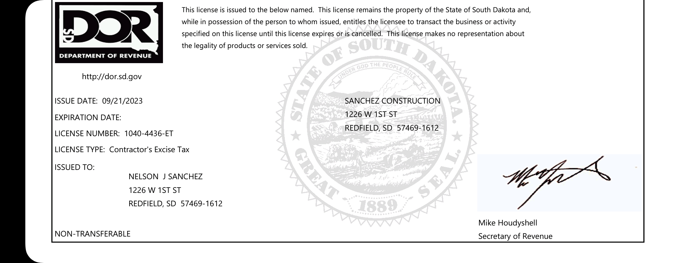 Sanchez construction logo