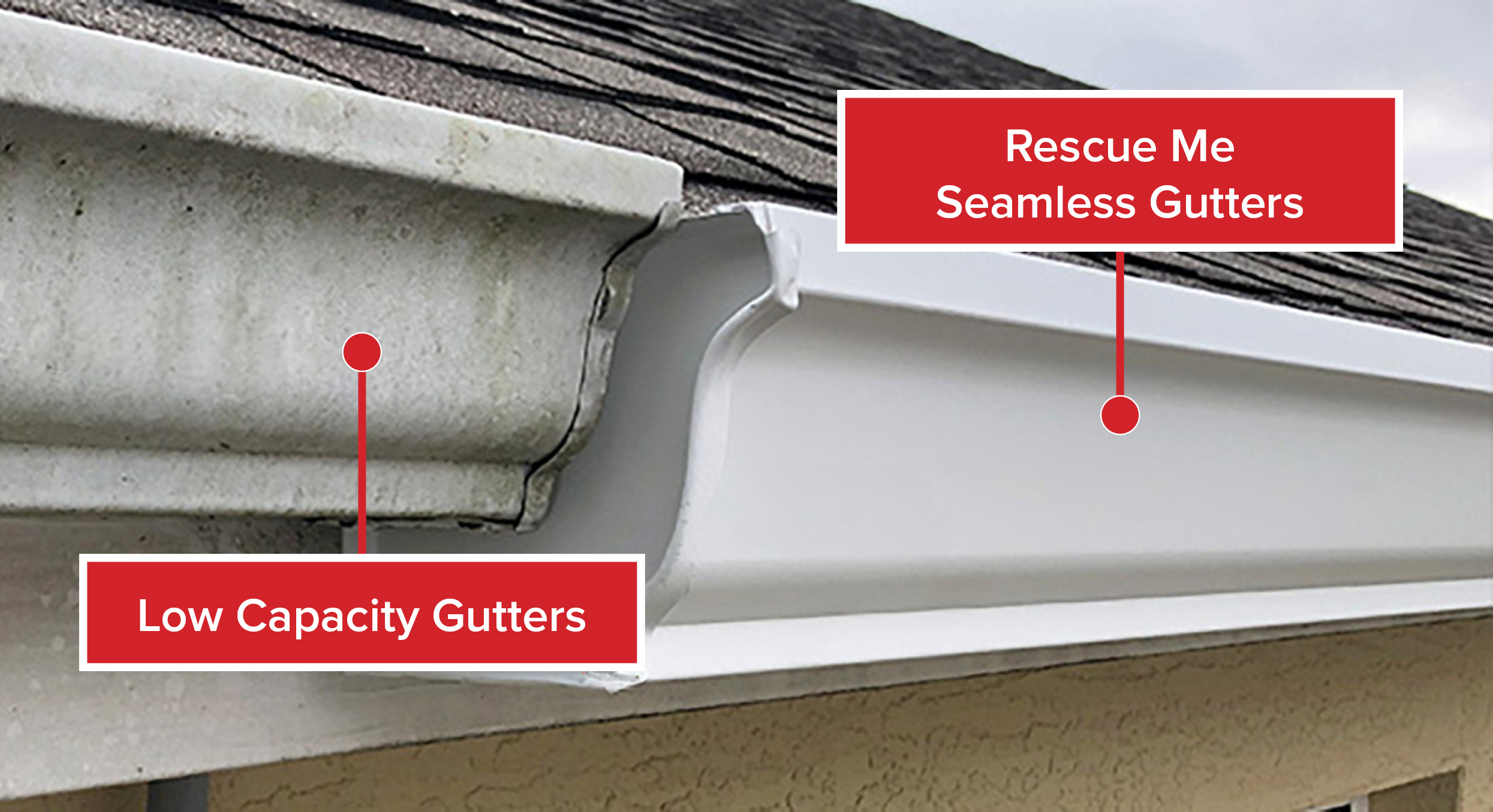 Rescue Me Seamless Gutters logo