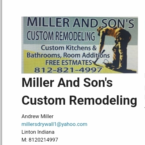 Miller And Son's Remodeling Contractors logo