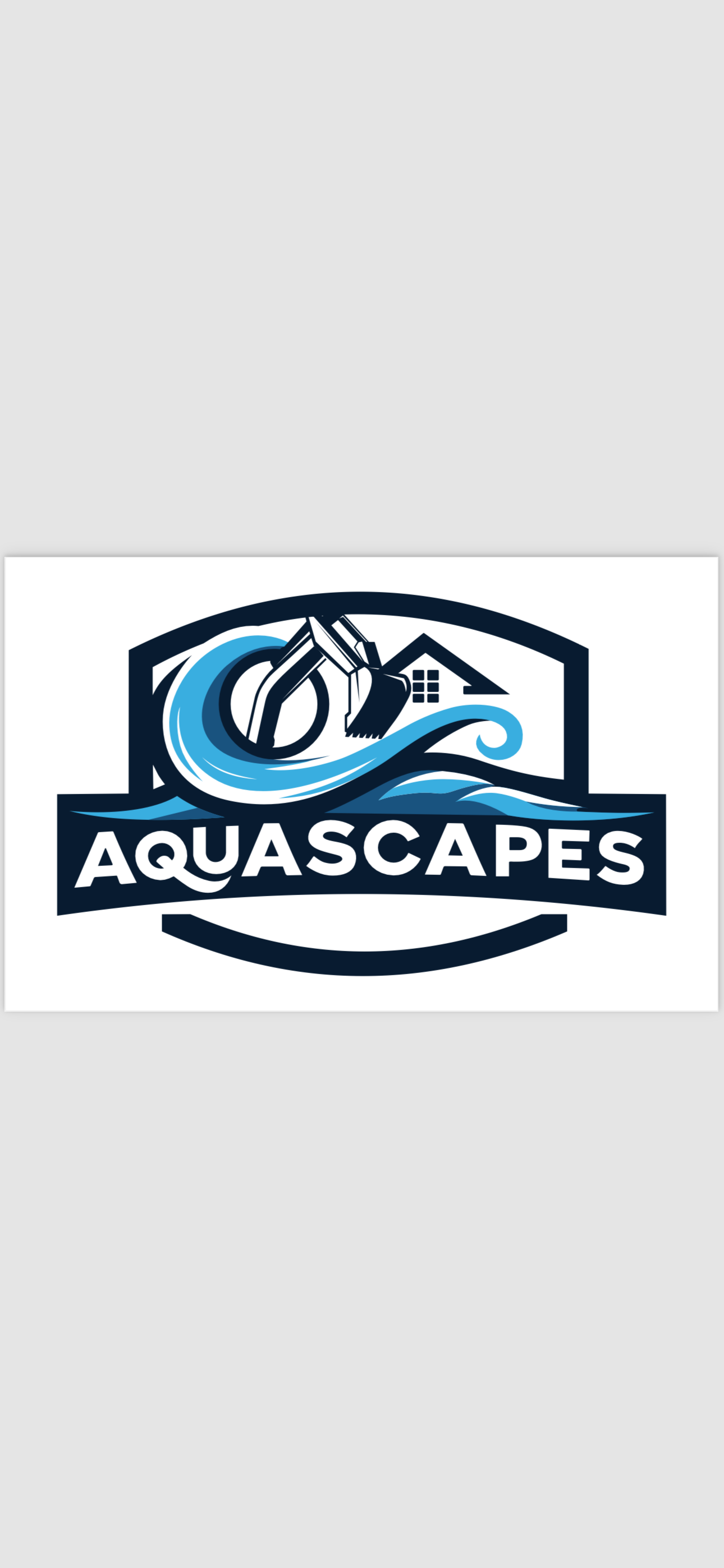 AquaScapes pools and excavation logo