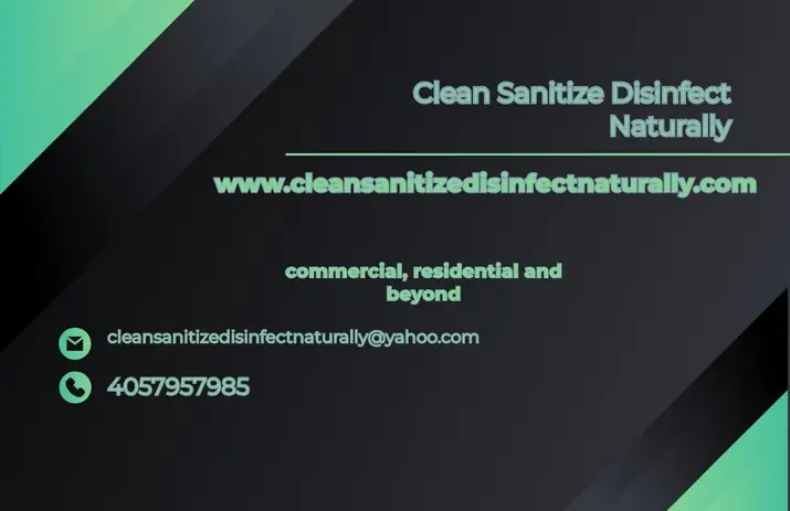 Clean Sanitize Disinfect Naturally logo