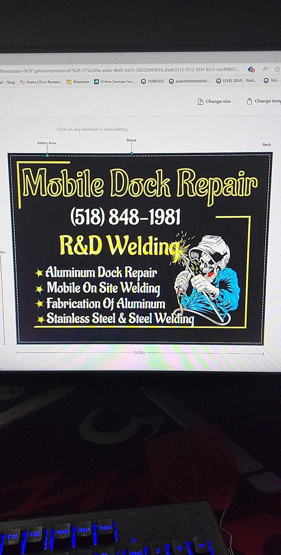R&D welding logo
