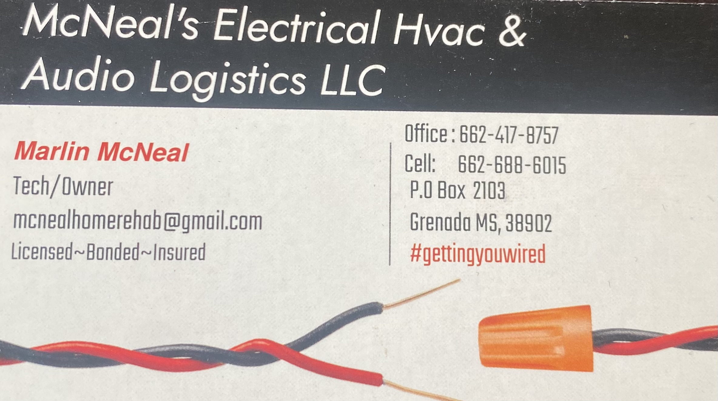 McNeals electrical, HVAC & audio logo