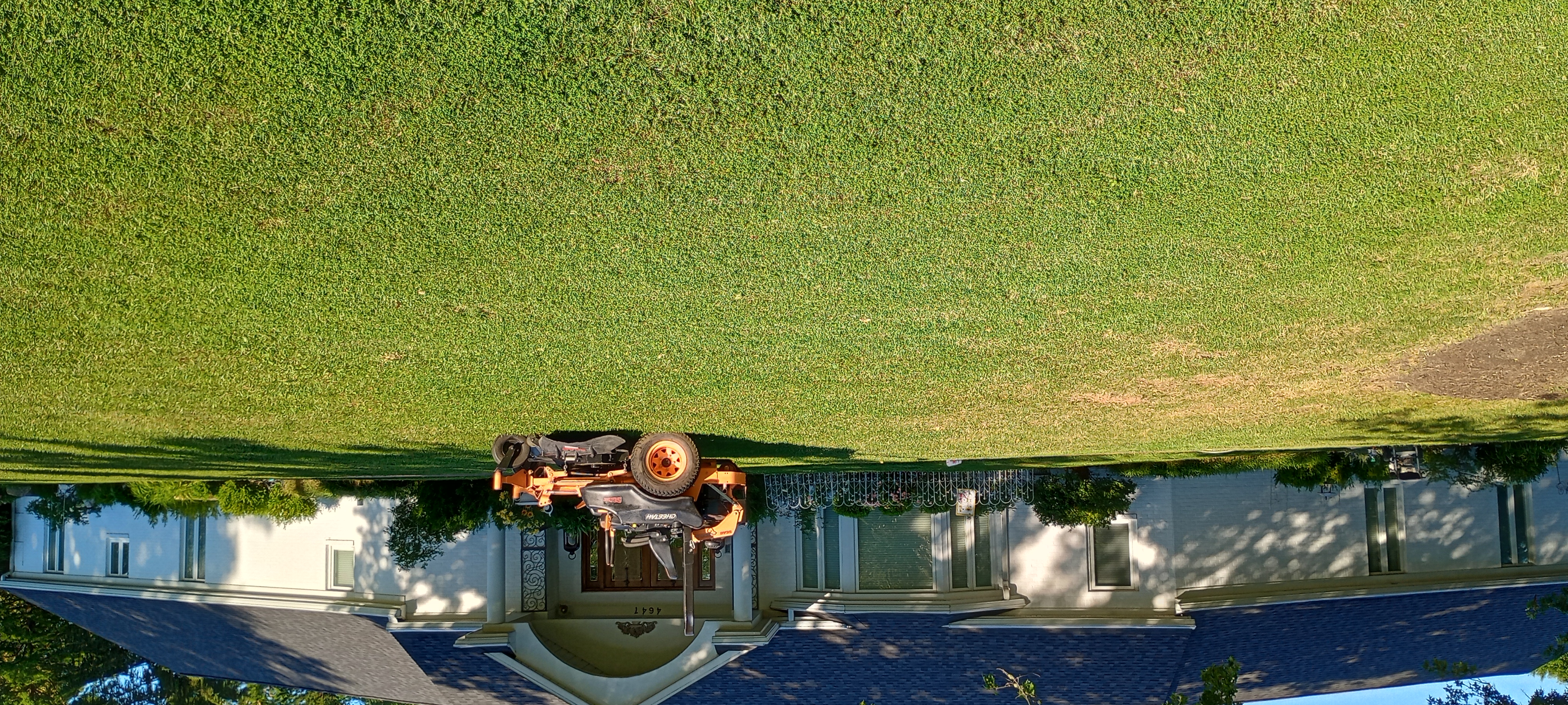 K and p mowing Service logo