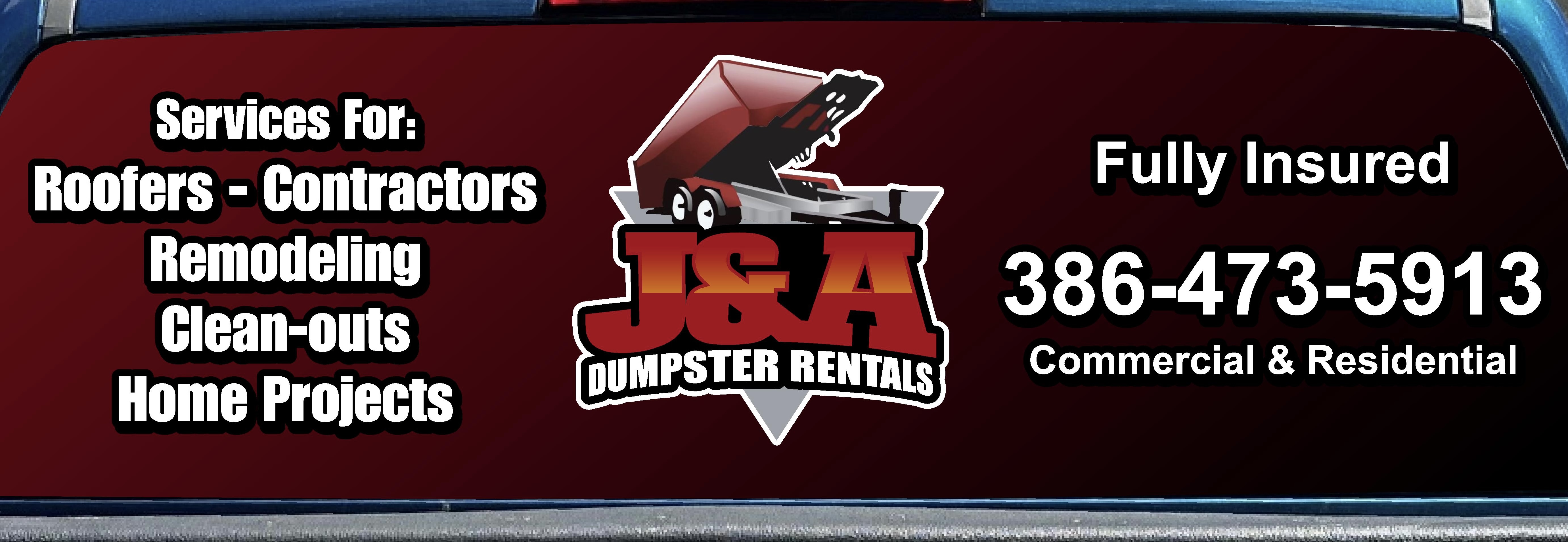 Logo for J&A Dumpster Rentals